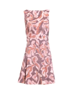 Glenda Dress in Mahogany & Sugarcane Multi