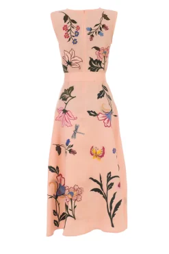 Gloriosa Embroidered Midi Dress