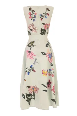 Gloriosa Embroidered Midi Dress