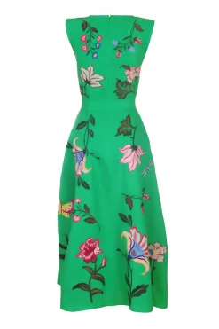Gloriosa Embroidered Midi Dress
