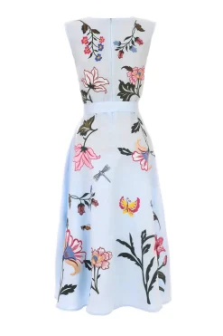 Gloriosa Embroidered Midi Dress