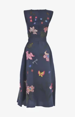 Gloriosa Embroidered Midi Dress