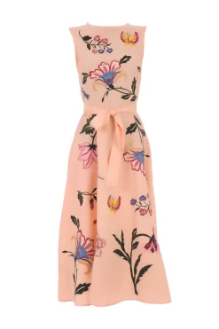 Gloriosa Embroidered Midi Dress