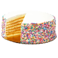 Gluten Free Sprinkle Caramel Cake