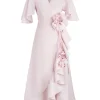 Gol Wrap Dress in Pink