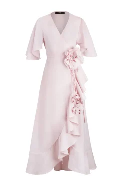 Gol Wrap Dress in Pink