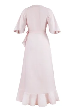 Gol Wrap Dress in Pink