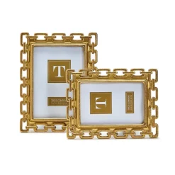 Gold Chain Photo Frame, Set of 2
