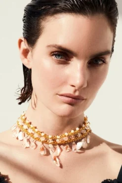 Gold Chandelier Choker