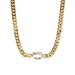 Gold Chunky Gem Choker