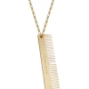Gold Comb Necklace