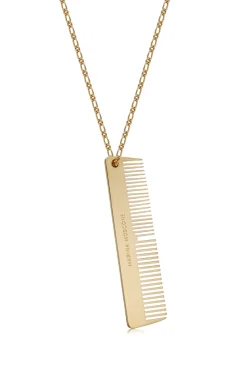 Gold Comb Necklace