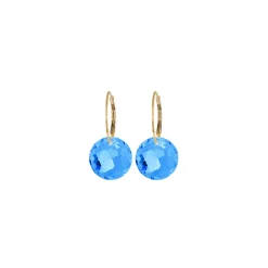 Gold Drop Gem Earring
