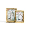 Gold Faux Bamboo Photo Frame, Set of 2