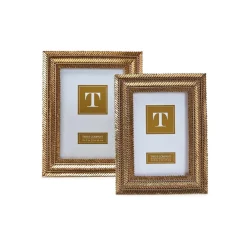 Gold Fern Photo Frame, Set of 2