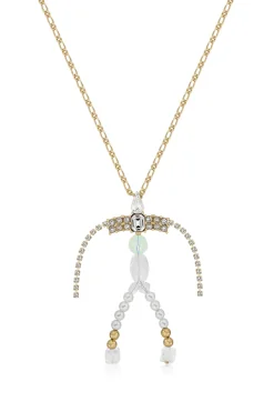 Gold Figure Pendant with Chain