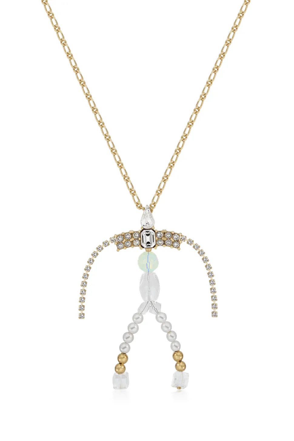 Gold Figure Pendant with Chain