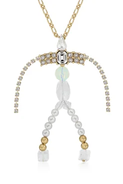 Gold Figure Pendant with Chain