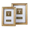 Gold Leaf Photo Frame, Set of 2