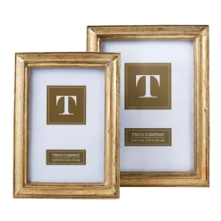 Gold Leaf Photo Frame, Set of 2