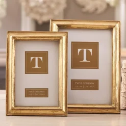 Gold Leaf Photo Frame, Set of 2