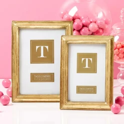 Gold Leaf Photo Frame, Set of 2