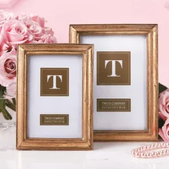 Gold Leaf Photo Frame, Set of 2