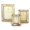 Gold Leaf Photo Frames, Set of 3
