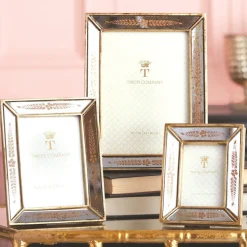 Gold Leaf Photo Frames, Set of 3