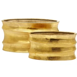 Gold Planter, Set of 2