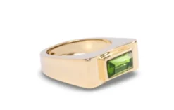 Gold Rectangle Stone Ring