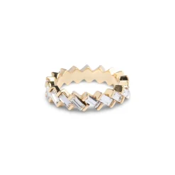 Gold Stackable Zig Zag Ring