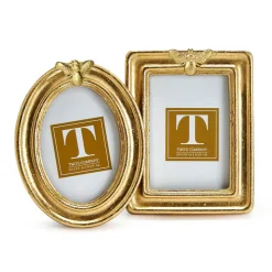 Golden Bee Gold Leaf Finish Photo Frame, Set of 4