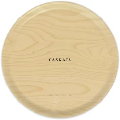 Golden Beet Large Round Birchwood Tray