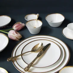 Golden Edge Fruit / Nut Bowl