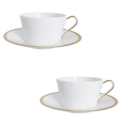 Golden Edge Set of 2, Cup and Saucer