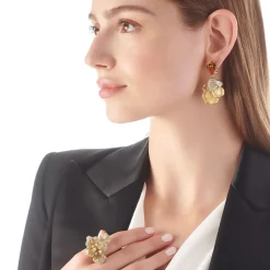 Golden Oceanis Earrings