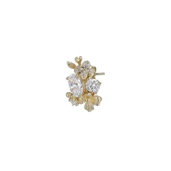 Golden Posy Diamond Studs