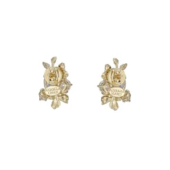 Golden Posy Diamond Studs