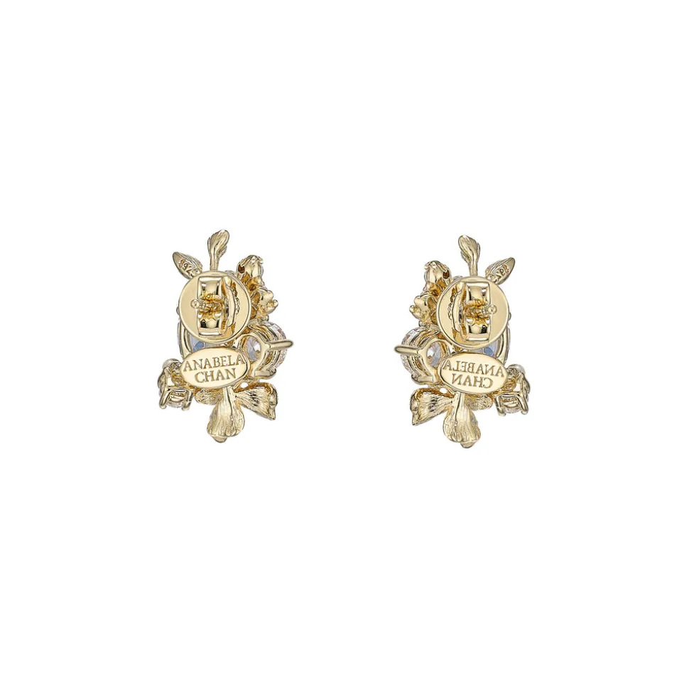 Golden Posy Diamond Studs