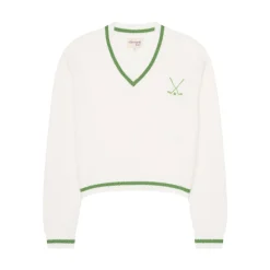 Golf Club Varsity Sweater in Green