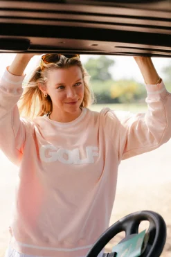 Golf Sweatshirt in Pink