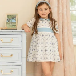 Grace Dress in Heirloom Delft