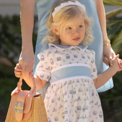 Grace Dress in Heirloom Delft