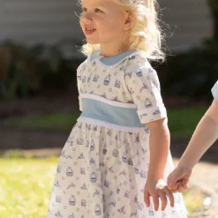 Grace Dress in Heirloom Delft