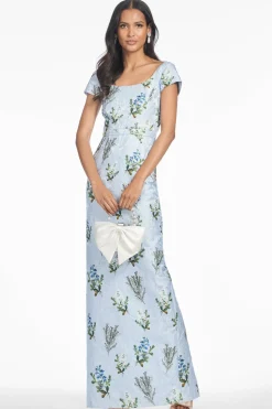 Grace Gown in Cloud Blue Panicle