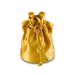 Grace Pouch Petite in Canary Satin