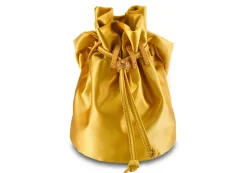Grace Pouch Petite in Canary Satin