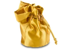 Grace Pouch Petite in Canary Satin