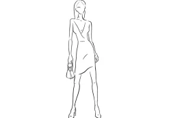 Grace Pouch Petite in Canary Satin